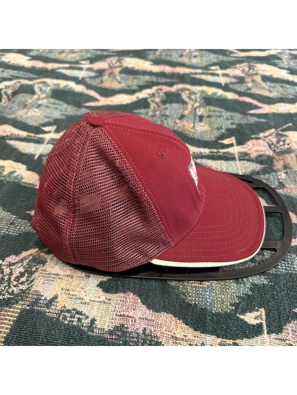 Vintage 90s Pro Line Oklahoma Sooners Red Mesh Back Snapback Sports Hat Cap OSFM - Picture 3 of 6